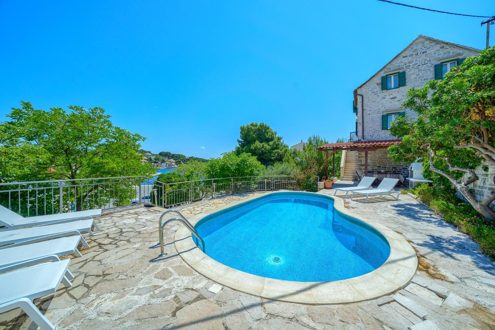 Villa Bonaca Perfect Location For A Holiday With Friends Or Family, Heated Pool Сумартин Экстерьер фото